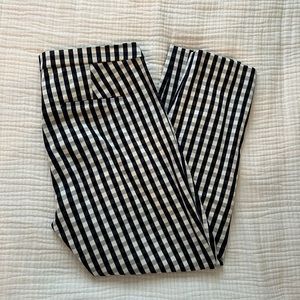 J.Crew Navy Gingham Martie Pants